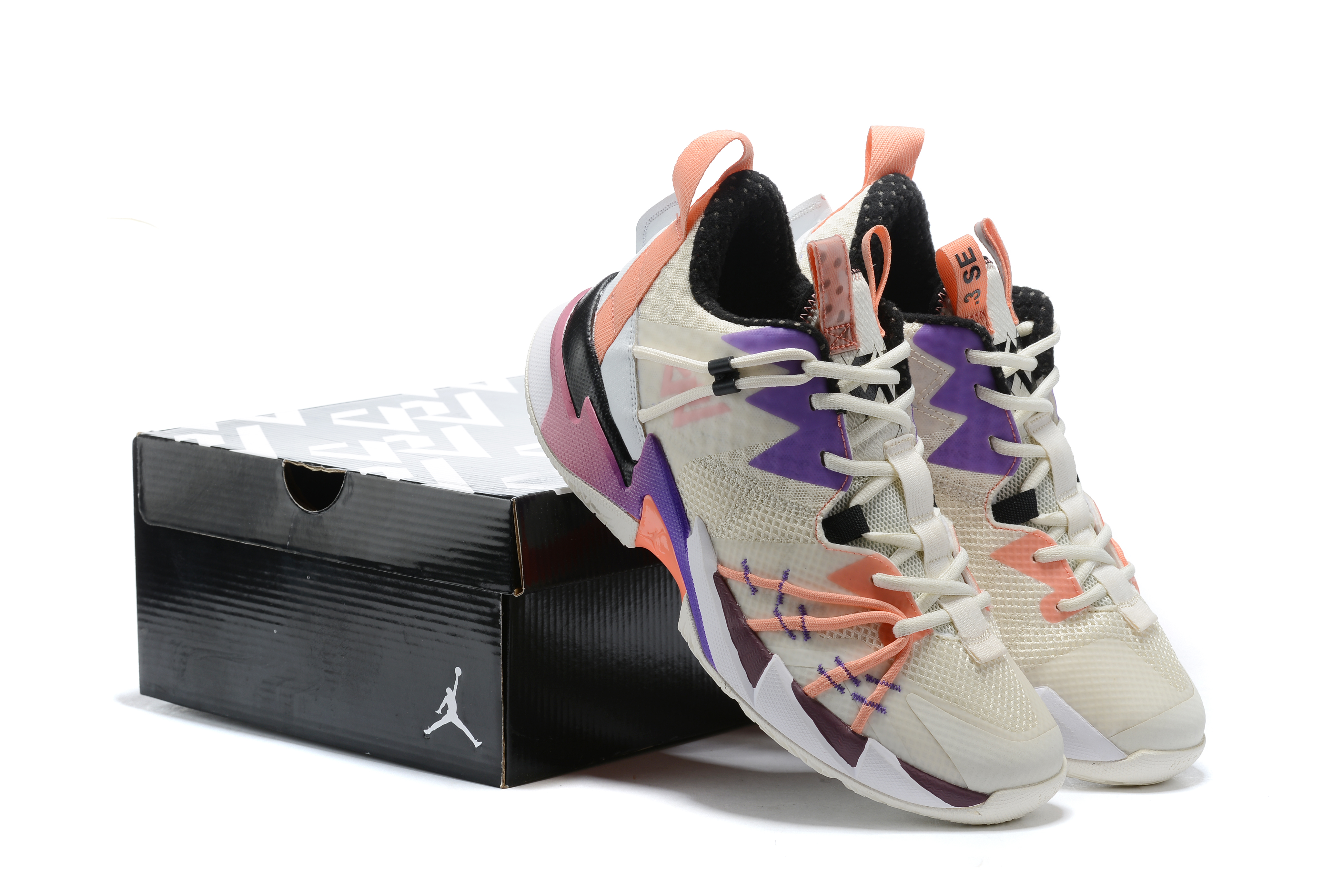 Why Not Zero 3 Elite White Orange Purple Shoes